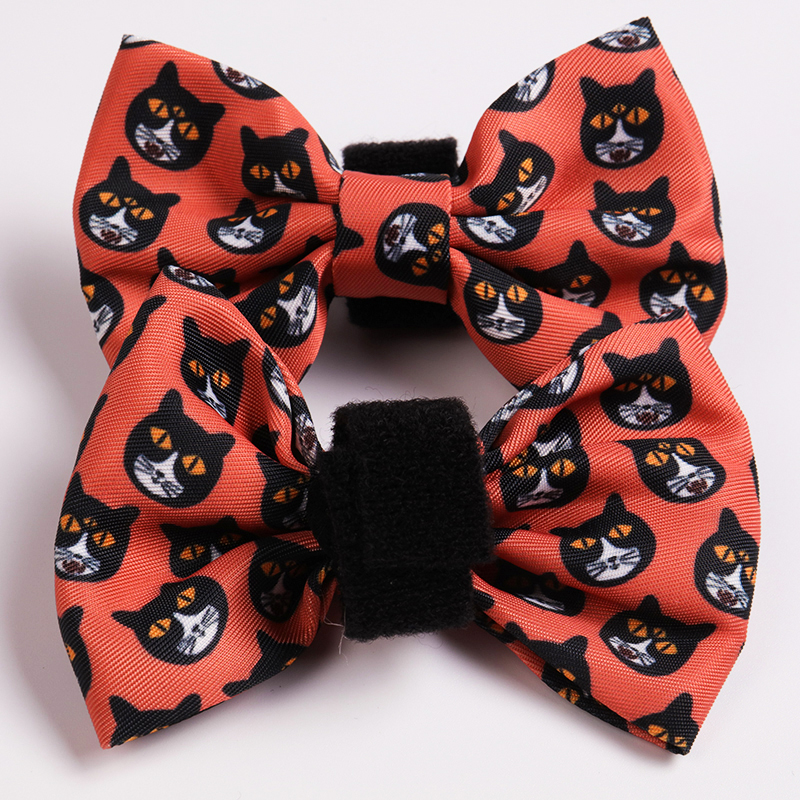 OKEYPETS - OKEYPETS Nœud papillon coloré pour chiot, à ouverture rapide, motif floral personnalisé pour collier de chien 9