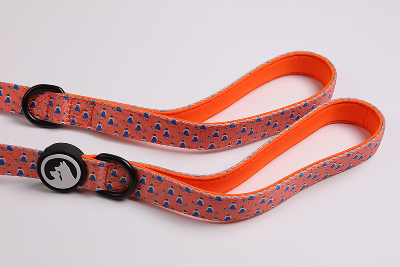 OKEYPETS - OKEYPETS Holdbar, vendbar neopren hundesnor i pink med komfortabel polstret neopren hundesnor 12