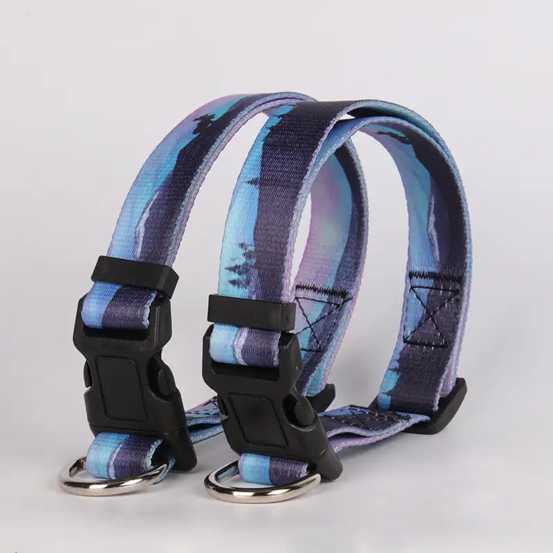 OKEYPETS - Collier rembourré pour chien OKEYPETS en polyester doux, écologique et imprimé par sublimation, motif personnalisé. 1