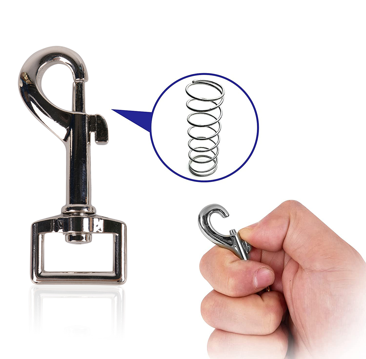 OKEYPETS - OKEYPETS Petite bandoulière de sac à main robuste pour chien, accessoires de fixation pour collier et laisse, boucle pivotante en métal. 14