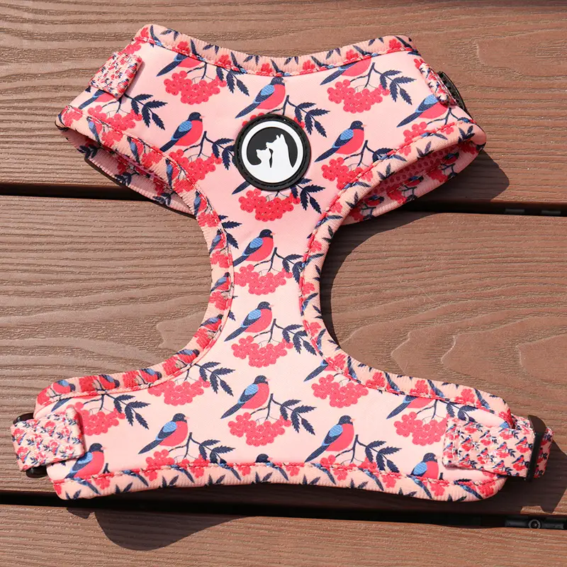 OKEYPETS Beg Galas Anjing Poliester Tebal &amp; Selesa Tersuai Vest Abah-abah Anjing Neoprena 1