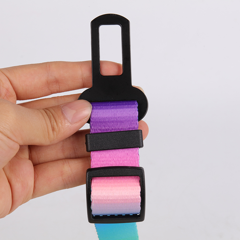 OKEYPETS - OKEYPETS Nagykereskedelmi Minőségi Színes Kisállat Autós Póráz Nyomtatott Poliészter Biztonsági Öv Heveder Kutya Biztonsági Öv Kutya Autós Póráz 12