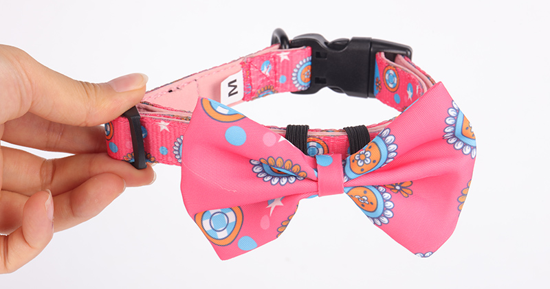 OKEYPETS - OKEYPETS Accessoires pour animaux de compagnie en gros Nœud papillon de luxe en polyester, taille personnalisée, sublimation, accessoires pour animaux de compagnie 11