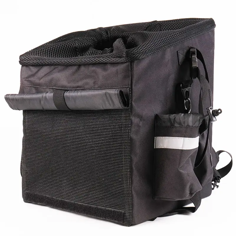 OKEYPETS - Съемная передняя велосипедная корзина OKEYPETS на руль, быстросъемная, легко устанавливаемая, дышащая, складная, стильная сумка-переноска для домашних животных, аксессуары для питомцев. 1