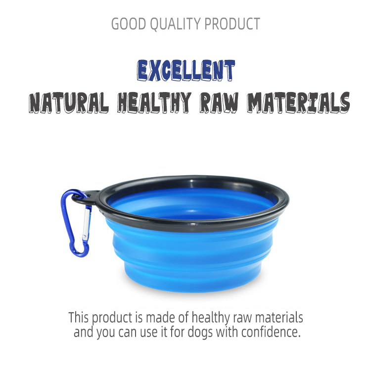 Bedste sammenklappelige hundeskåle, bærbare, foldbare rejsevandskåle, madskåle med karabinhage, fabrikspris - OKEYPETS 9