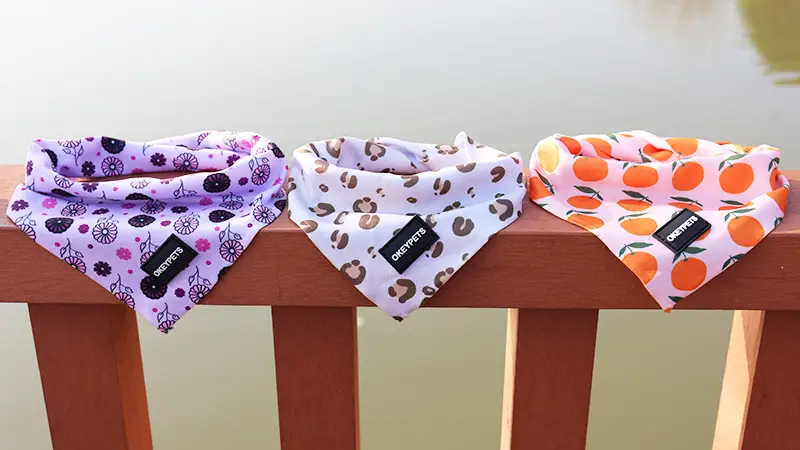 OKEYPETS Lenço de Pescoço Ajustável para Cães e Gatos, Bandana, Coleira, Lenço de Natal para Cães 1