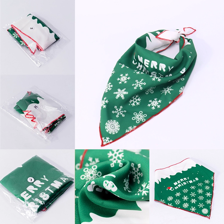 OKEYPETS Lenço de Pescoço Ajustável para Cães e Gatos, Bandana, Coleira, Lenço de Natal para Cães 6