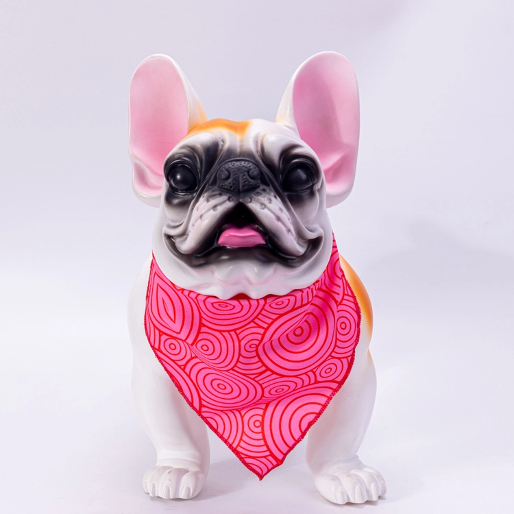 OKEYPETS Módní nastavitelný měkký polyesterový šátek na každodenní nošení pro psy, pratelný trojúhelníkový šátek pro domácí mazlíčky 7