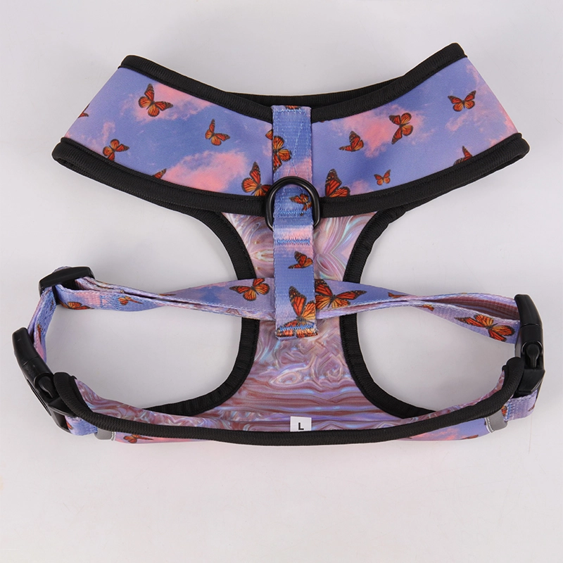 OKEYPETS Miękka, wyściełana kamizelka dla zwierząt z neoprenu, odwracalna, dekoracyjna uprząż dla psa, z nadrukiem według własnego projektu 10