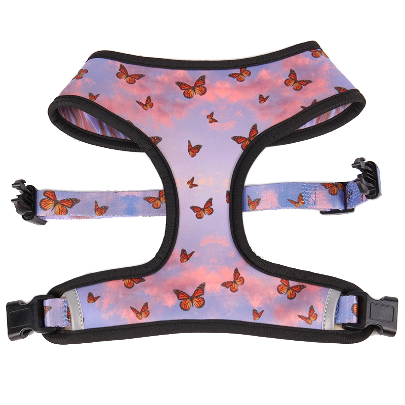 OKEYPETS Miękka, wyściełana kamizelka dla zwierząt z neoprenu, odwracalna, dekoracyjna uprząż dla psa, z nadrukiem według własnego projektu 8