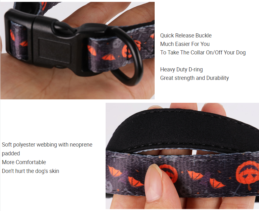 OKEYPETS Fournisseur de colliers pour chiens personnalisés Collier pour chien ajustable pour Halloween avec logo 10