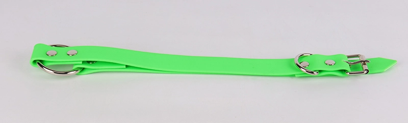 Collier pour animaux de compagnie OKEYPETS réglable, durable et anti-odeur, couleur verte, en PVC imperméable 9