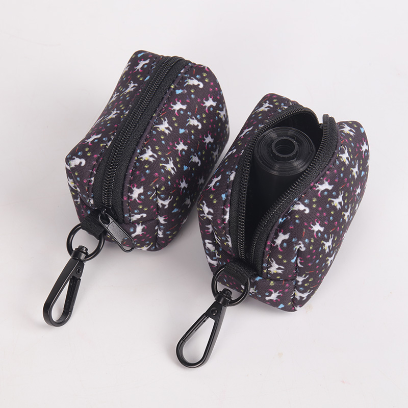 Диспенсер для пакетов для собачьих экскрементов OKEYPETS, держатель для пакетов для домашних животных, портативный держатель для пакетов для собачьих экскрементов для прогулок. 9