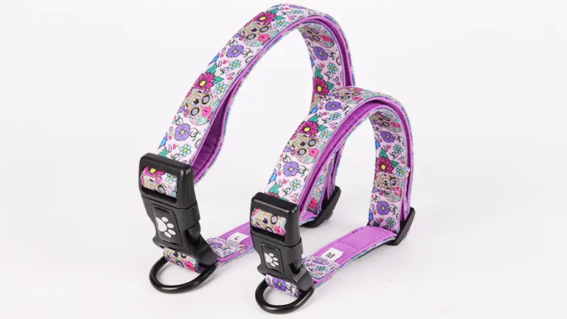 OKEYPETS Zgardă reglabilă pentru câini, confortabilă, din neopren, căptușită, pentru cățeluș 1