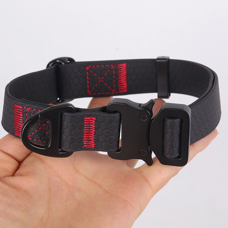 Zgardă de dresaj personalizată Okeypets, ușor de curățat, cu chingă acoperită cu poliuretan TPU 9