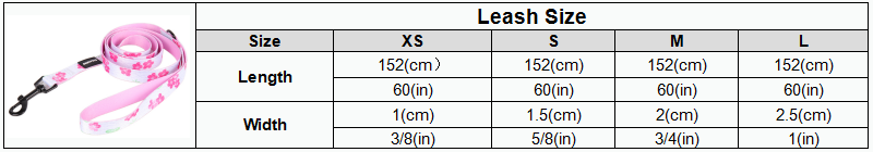 OKEYPETS Pehmeä ja Mukava Kukkakuvioinen Söpö Koiran Talutushihna Pienille Koirille 6