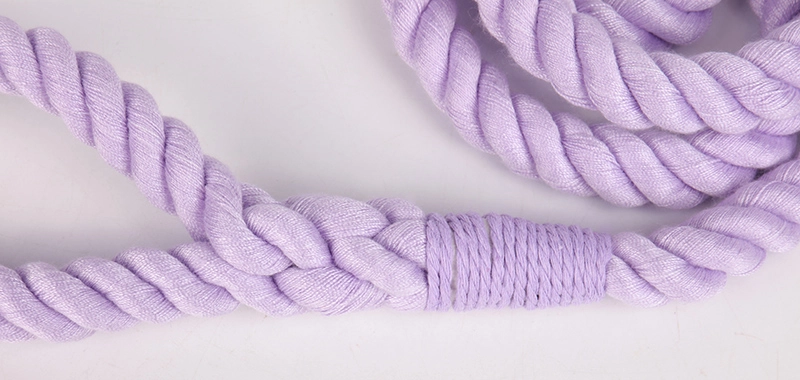 OKEYPETS Guinzaglio e collare per cani in cotone resistente e colorato viola con catena in acciaio inossidabile 12