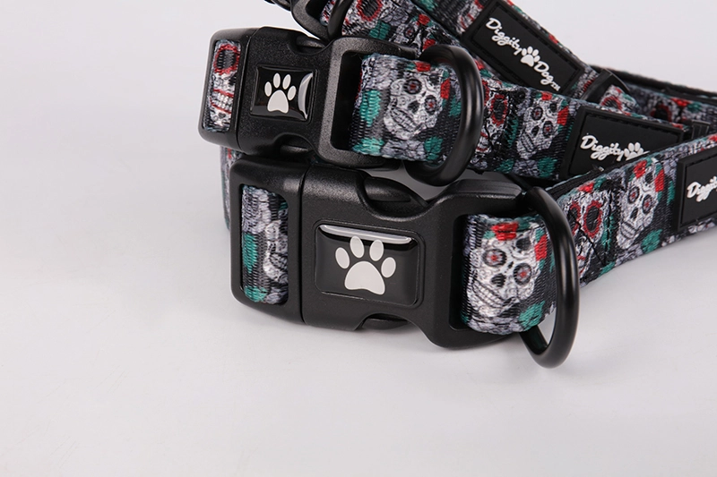 OKEYPETS Nový dizajn mäkký pohodlný obojok pre šteniatka s potlačou a nastaviteľným obojkom na výcvik 9