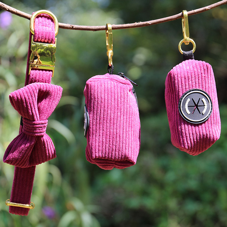 OKEYPETS Custom Corduroy Dog Harness Set-Soft  comfortable 7