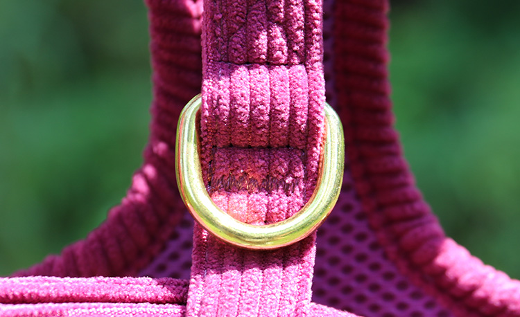 OKEYPETS Custom Corduroy Dog Harness Set-Soft  comfortable 8