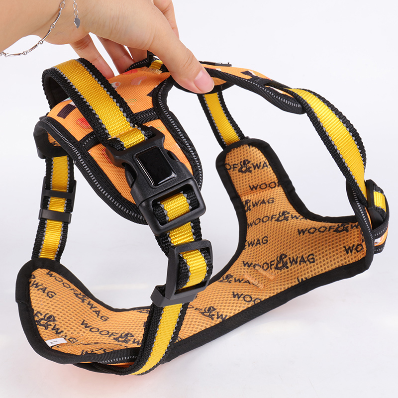 Harnais tactique personnalisé pour animaux de compagnie, gilet avec lumière LED, robuste, anti-traction, rembourré, réfléchissant, rechargeable, pour chien. 18