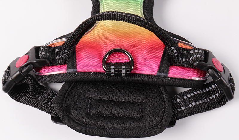 Harnais tactique personnalisé pour animaux de compagnie, gilet avec lumière LED, robuste, anti-traction, rembourré, réfléchissant, rechargeable, pour chien. 5