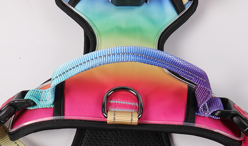 Harnais tactique personnalisé pour animaux de compagnie, gilet avec lumière LED, robuste, anti-traction, rembourré, réfléchissant, rechargeable, pour chien. 9