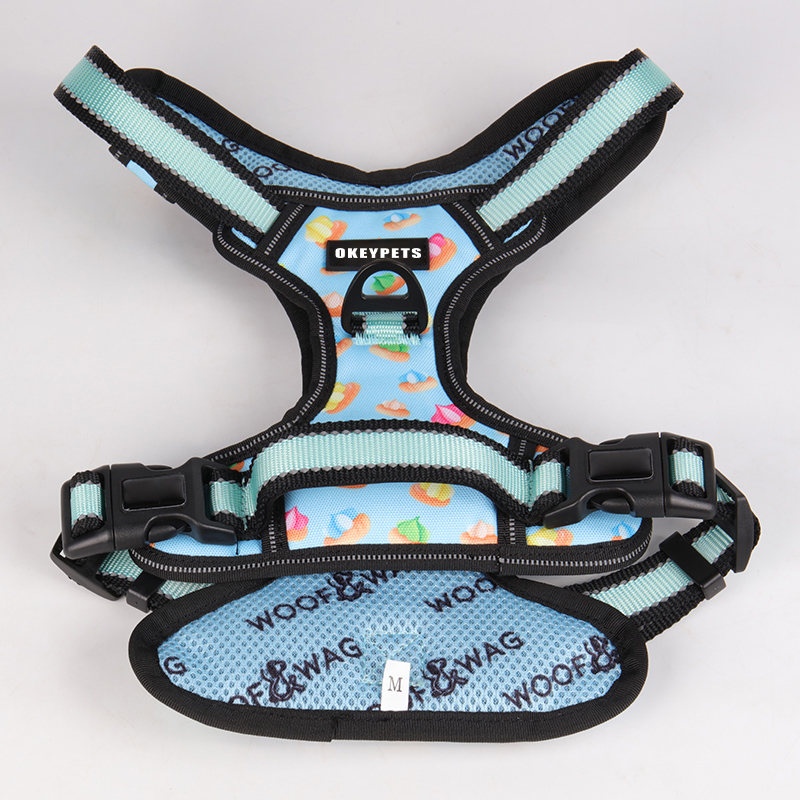 Harnais tactique personnalisé pour animaux de compagnie, gilet avec lumière LED, robuste, anti-traction, rembourré, réfléchissant, rechargeable, pour chien. 20