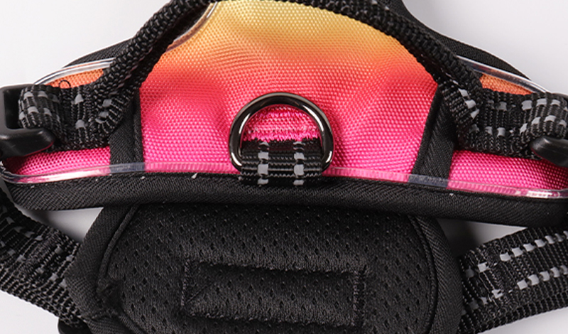 Harnais tactique personnalisé pour animaux de compagnie, gilet avec lumière LED, robuste, anti-traction, rembourré, réfléchissant, rechargeable, pour chien. 6