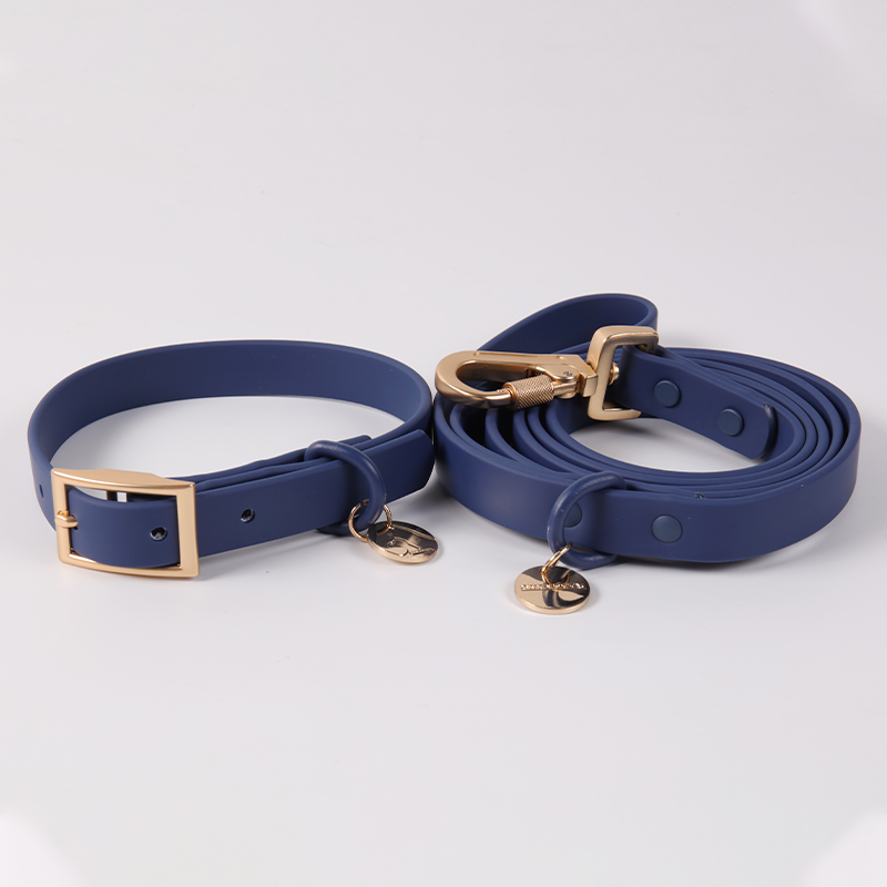 Collier souple en PVC avec étiquette nominative, collier et laisse réglables et imperméables pour chien, en vente en gros. 6