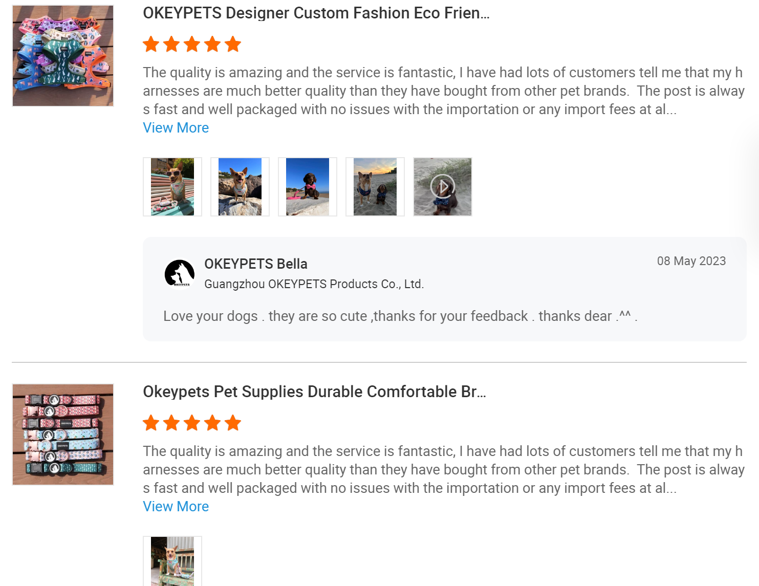 Comment les clients espagnols évaluent-ils les produits OKEYPETS ? 4