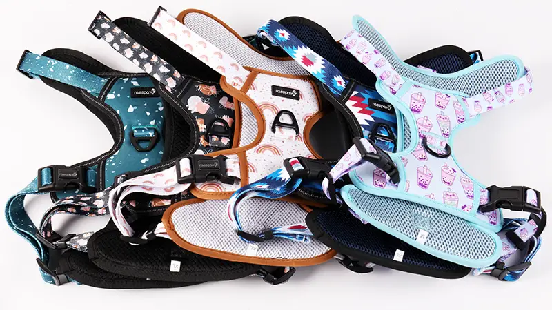 Harnais pour chien OKEYPETS Custom anti-traction, grand format, en Oxford, avec réflecteur, pour l'extérieur. 1