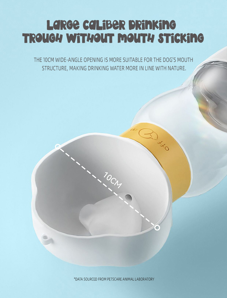 2-i-1 multifunksjonell kjæledyrmatbeholder bærbar vannflaske til hunder drikkeflaske til hunder 5