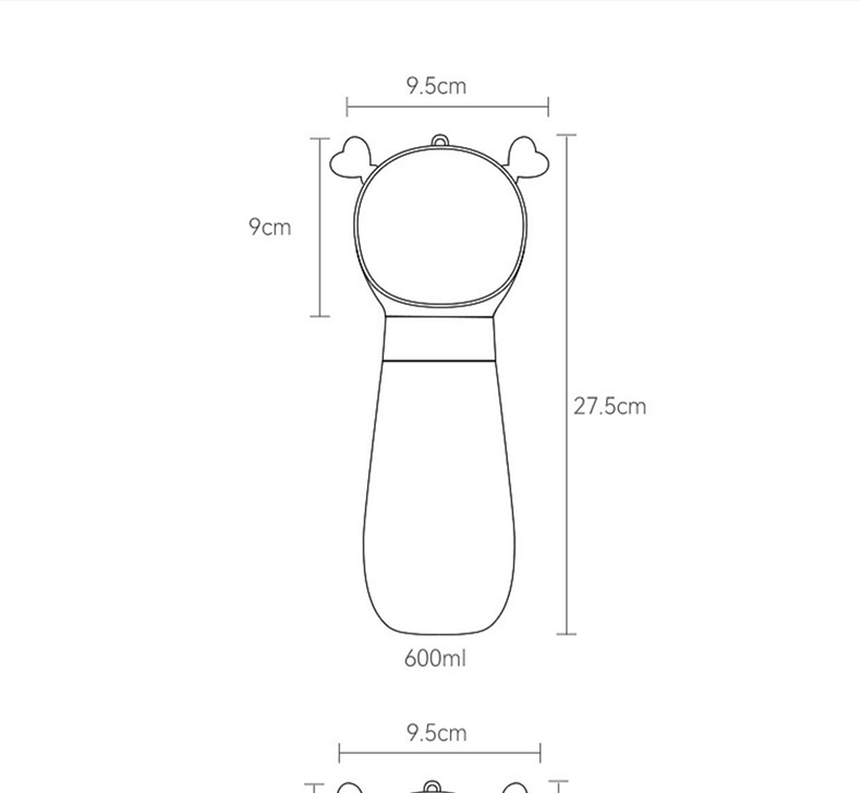 2-i-1 multifunksjonell kjæledyrmatbeholder bærbar vannflaske til hunder drikkeflaske til hunder 28