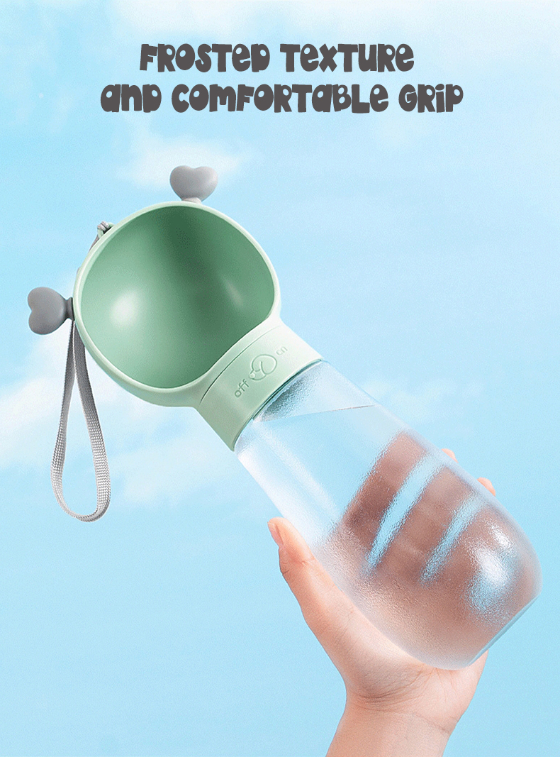 2-i-1 multifunksjonell kjæledyrmatbeholder bærbar vannflaske til hunder drikkeflaske til hunder 25