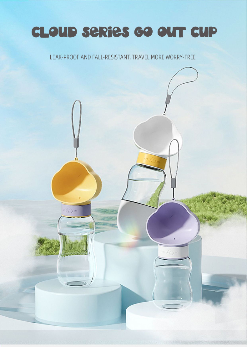 2-i-1 multifunksjonell kjæledyrmatbeholder bærbar vannflaske til hunder drikkeflaske til hunder 13