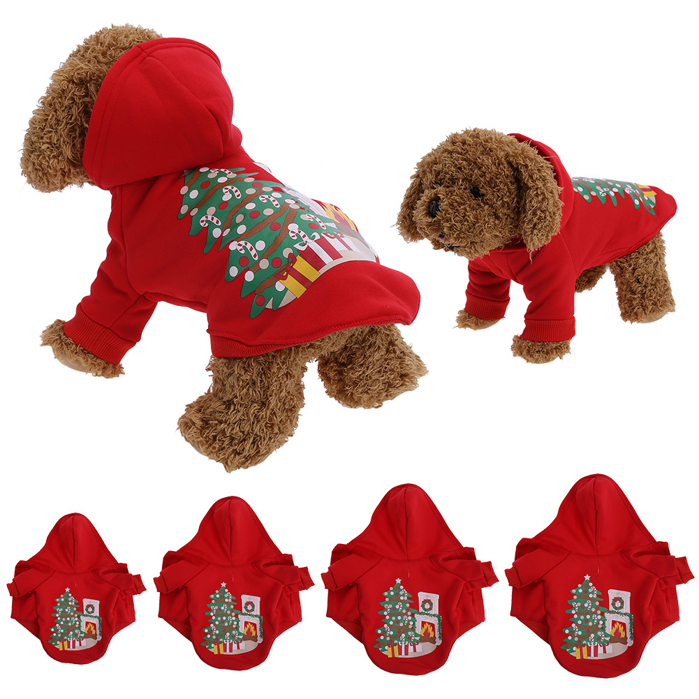 Vêtements de Noël pour petits chiens, nouveautés et ventes en gros. Costume de Noël pour chien et chat, modèle fille/garçon. 3