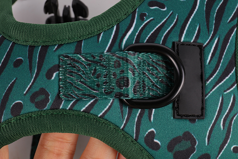 OKEYPETS Brugerdefineret Neopren Sublimeringsdesign Polyester Mesh Komfortabel Justerbar Hundesele Sæt Til Kæledyr 14