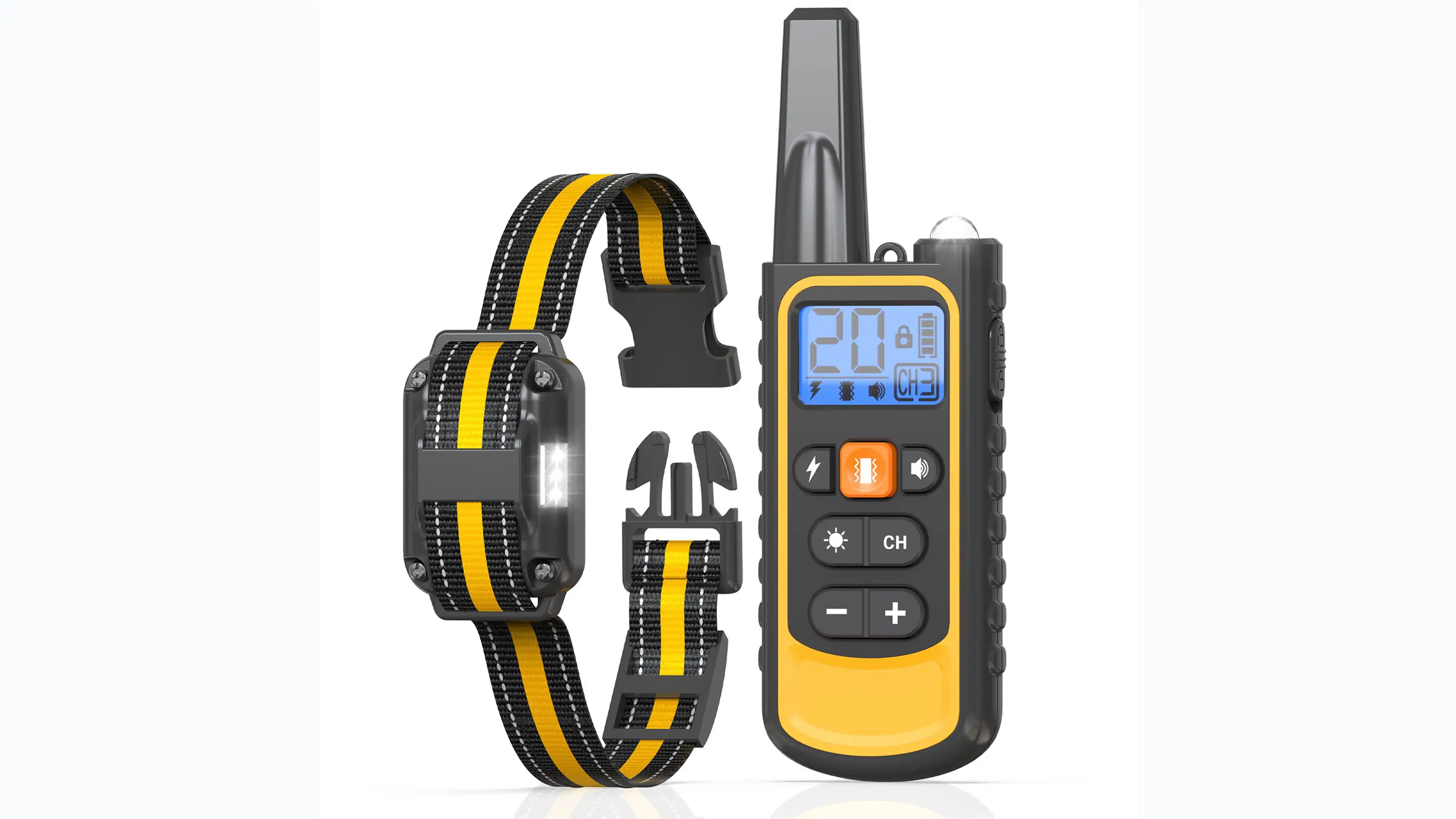 Collier anti-aboiement réfléchissant et réglable pour chien, en gros, pour chiens de petite, moyenne et grande taille. Collier de dressage anti-aboiement pour chiens de petite, moyenne et grande taille. 1