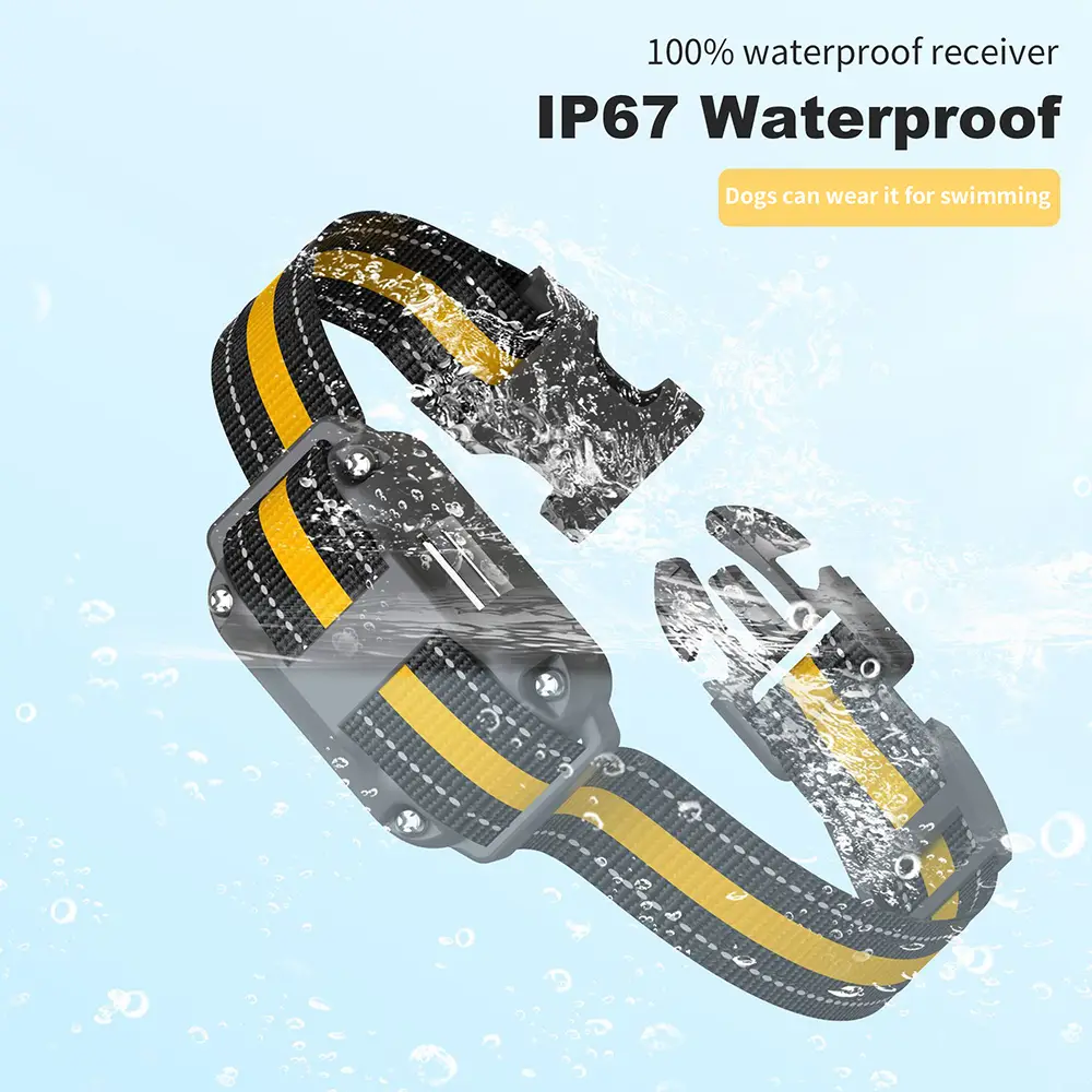 Coiléar Madra Rialaithe Cianrialtáin Uiscedhíonach, Scaipeadh 70cm, Glas  Sábháilteachta, image size:1000x1000