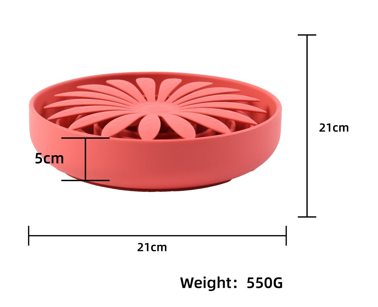 Gamelles pour chiens et chats en forme de fleur, en silicone alimentaire, pour une alimentation lente et saine, avec ventouse. Idéales pour les chiens qui mangent vite. 2