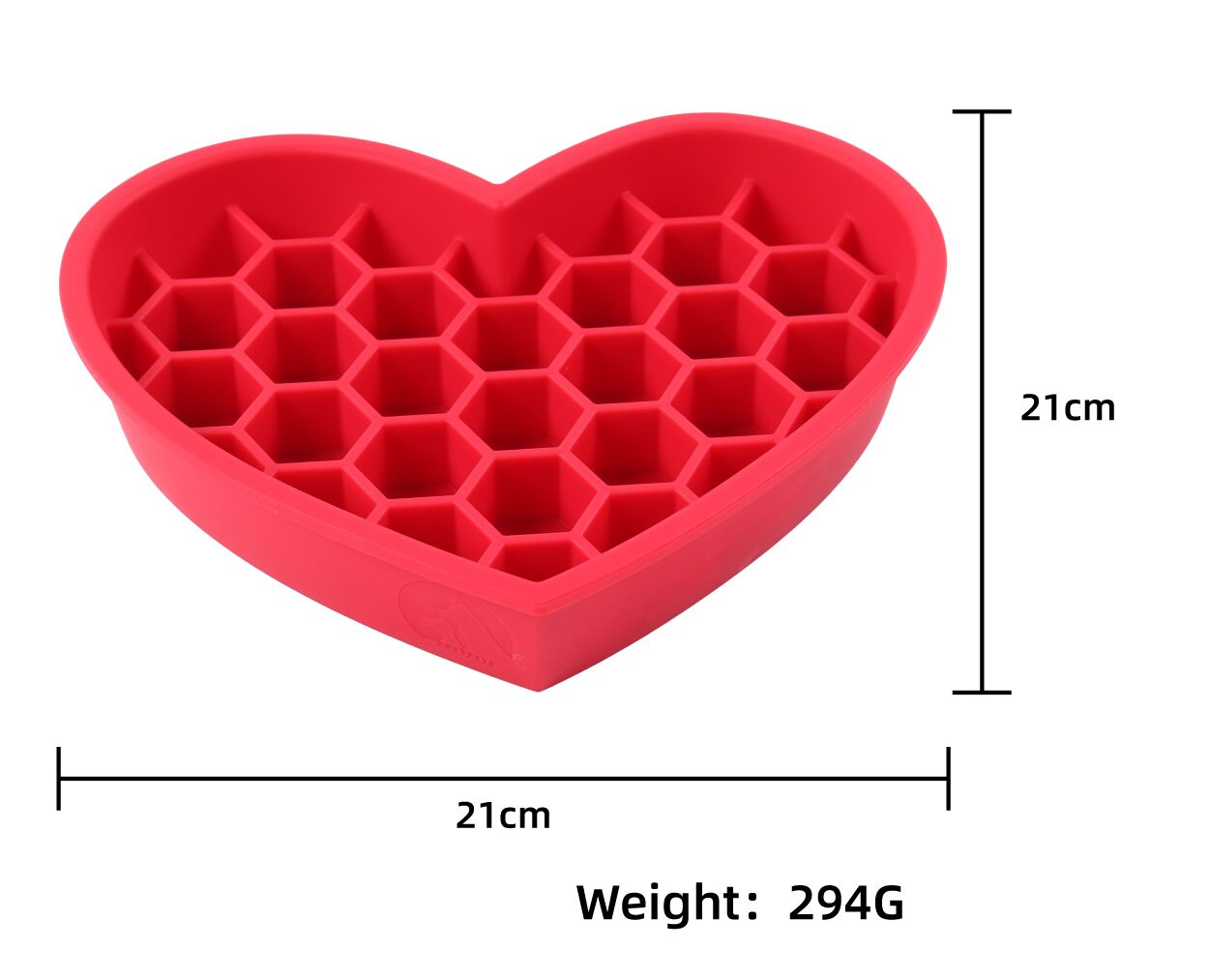 Gamelle anti-glouton en forme de cœur pour chien, idéale pour les petits et grands animaux de compagnie. Silicone de qualité alimentaire. 2