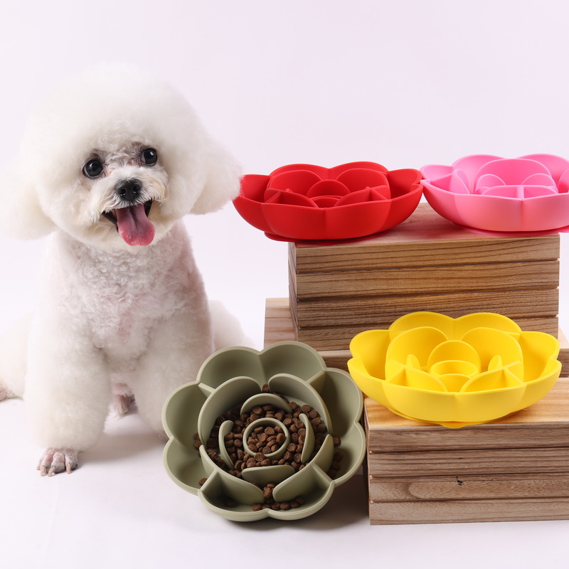 Gamelle anti-étouffement pour chien - Gamelle en forme de cœur en forme de puzzle - Gamelle anti-glouton pour chat et chien 7