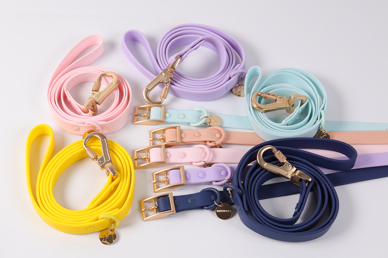 Ensemble de colliers et laisses pour chiens en gros, laisse d'extérieur en PVC, laisse pour chien de course 9