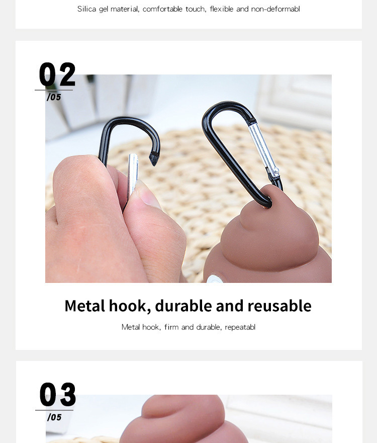 Оптовый держатель для пакетов для собачьих экскрементов, портативный диспенсер для пакетов для собачьих экскрементов (для рулонных пакетов). 4