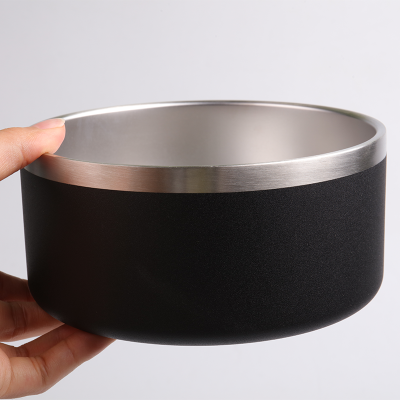 موردون ومصنعون لأوعية طعام وماء الكلاب المصنوعة من الفولاذ المقاوم للصدأ، مانعة للانزلاق، ومعزولة بجدار مزدوج | OKEYPETS 12
