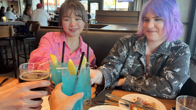 Lors de notre rencontre avec notre cliente américaine, Vensy, au salon mondial 5