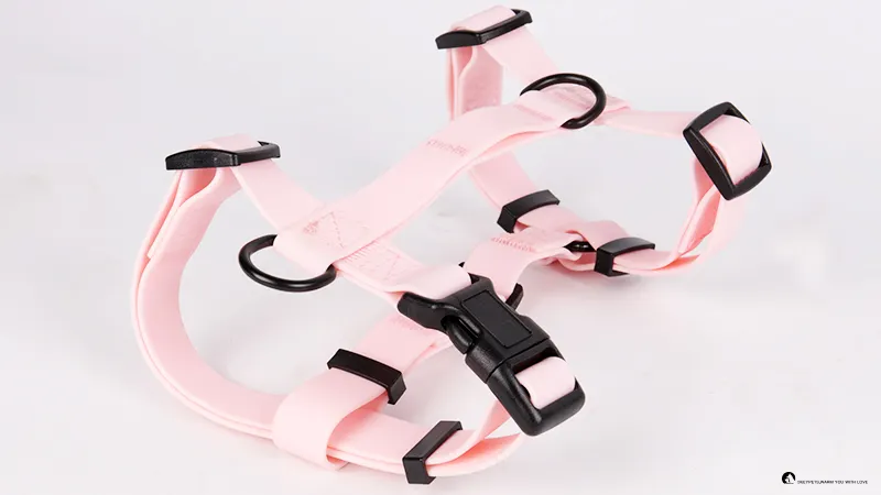 PVC Coated Adjustable Mesh Dog Harness 1