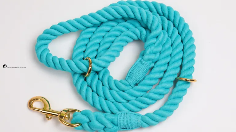 Duurzame katoenen hondenriem - Modieus ontwerp, comfortabel en zeer stevig. 1