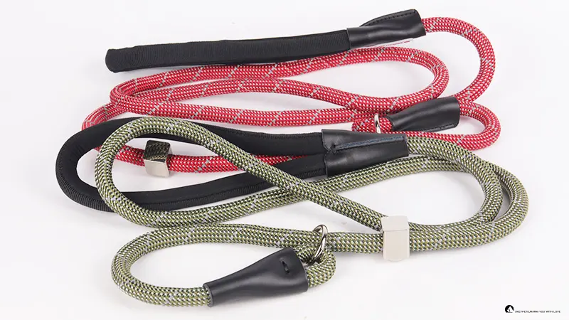 Reflective Nylon Dog Leash with Padded Handle 1